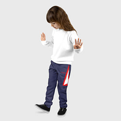 Брюки детские FIRM с белыми плечами, цвет: 3D-принт — фото 2