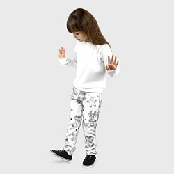 Брюки детские Варежки и носочки, цвет: 3D-принт — фото 2