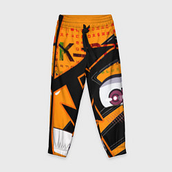 Брюки детские K-pop с буквой К молния, цвет: 3D-принт
