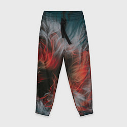 Детские брюки Абстрактные волны красок и дыма во тьме