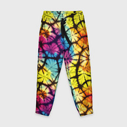 Брюки детские Радужный тай-дай, цвет: 3D-принт