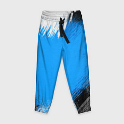 Детские брюки Абстрактный пятнистый черно-синий узор