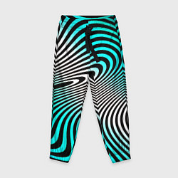 Брюки детские Оптические волны психоделика, цвет: 3D-принт