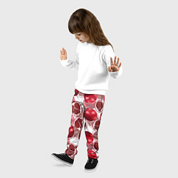 Брюки детские Гранаты на белом фоне - паттерн, цвет: 3D-принт — фото 2