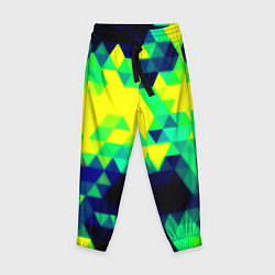 Детские брюки Yellow green texture