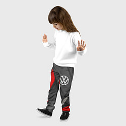 Брюки детские Volkswagen sports racing, цвет: 3D-принт — фото 2