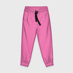 Детские брюки Нежный розовый кружочки