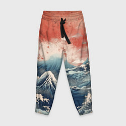 Детские брюки Японское море в ретро стиле