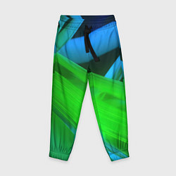 Детские брюки Blue green abstract
