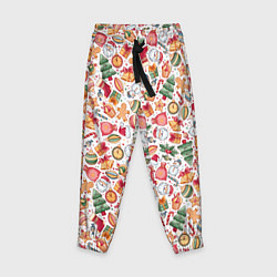 Детские брюки Новогодняя атрибутика