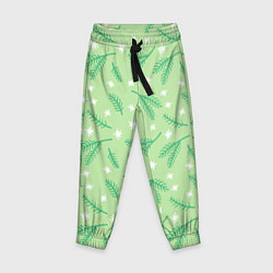 Детские брюки Узор с новогодней еловой ветвью