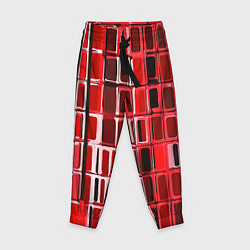 Детские брюки Красные прямоугольники