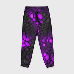 Детские брюки Фиолетовый трескающийся камень