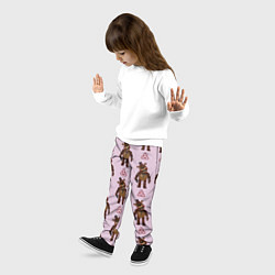 Брюки детские Мишка Фредди и трилистник, цвет: 3D-принт — фото 2