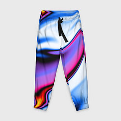 Брюки детские Яркая цветная волна, цвет: 3D-принт