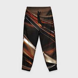 Брюки детские Изогнутая шоколадная абстракция, цвет: 3D-принт