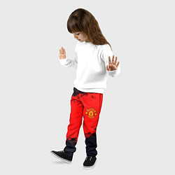 Брюки детские Manchester United colors sport, цвет: 3D-принт — фото 2