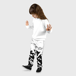 Брюки детские Three Days Grace вороны бенд, цвет: 3D-принт — фото 2
