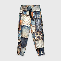 Детские брюки Змеиная кожа - пэчворк