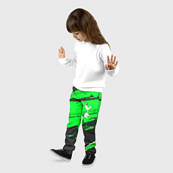 Брюки детские Tottenham sport green, цвет: 3D-принт — фото 2