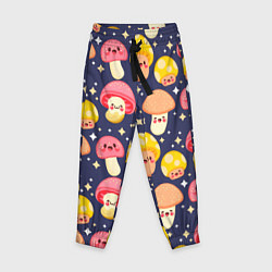 Детские брюки Веселые грибочки паттерн