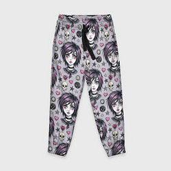 Брюки детские Эмо-стиль нулевых, цвет: 3D-принт
