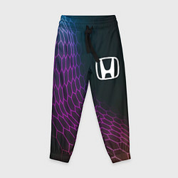 Брюки детские Honda neon hexagon, цвет: 3D-принт