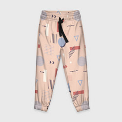 Детские брюки Мемфис геометрия в пастельных тонах