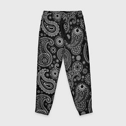 Детские брюки Пейсли на черном