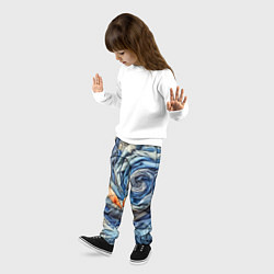 Брюки детские Джинсовая воронка - модный тренд, цвет: 3D-принт — фото 2