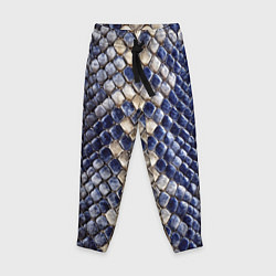 Детские брюки Синяя и серая кожа змеи