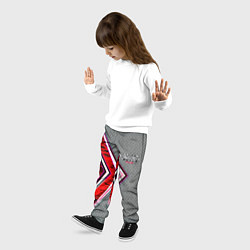 Брюки детские Audi sport geometry car, цвет: 3D-принт — фото 2