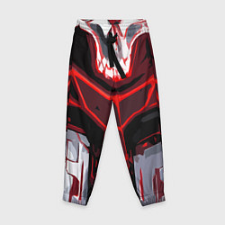 Детские брюки Red stripes on a black and white background