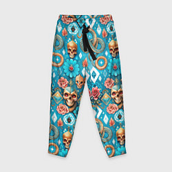 Детские брюки Паттерн змеи и черепа