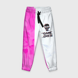 Детские брюки Game over pink abstraction