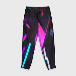 Детские брюки Оптические лучи неон