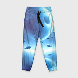 Детские брюки Луна и рыбы - нейроарт фантазия