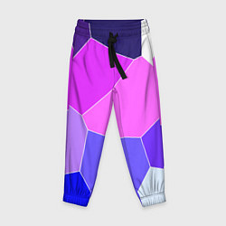 Детские брюки Сине-розовый крупные фрагменты