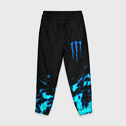 Детские брюки Monster energy голубые краски