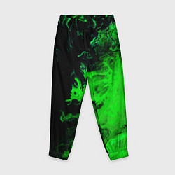 Детские брюки Color green black