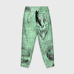 Брюки детские Черепа динозавров - эскиз, цвет: 3D-принт
