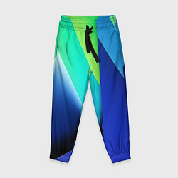 Детские брюки Color blue green