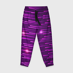 Брюки детские Цветные светящиеся полосы, цвет: 3D-принт