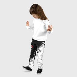 Брюки детские Umbrella Corp - black and white, цвет: 3D-принт — фото 2