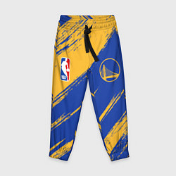 Брюки детские Голден Стэйт Уорриорз - желто синие, цвет: 3D-принт