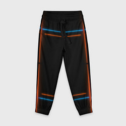 Брюки детские Neon black red blue, цвет: 3D-принт