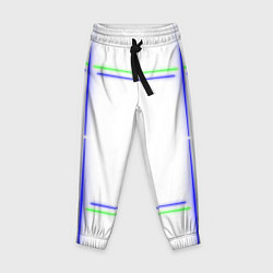 Брюки детские Neon white green light blue, цвет: 3D-принт