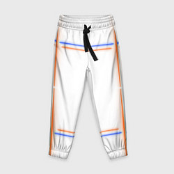 Брюки детские Neon white orange blue, цвет: 3D-принт