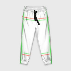 Брюки детские Neon light green red, цвет: 3D-принт