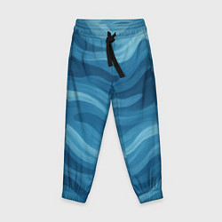Детские брюки Камуфляжные синие волны